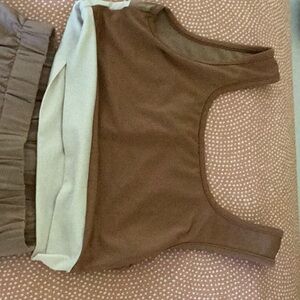 Girls set with tank top hoodie and sweatpants